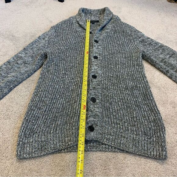 BANANA republic women's green shawl collar knit cardigan sweater Sz M NWOT - Picture 10 of 12